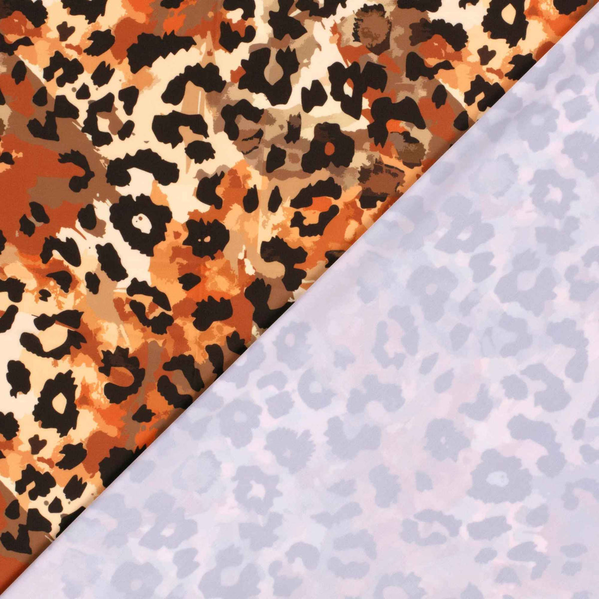 Brique Animal Print Recycled Swimwear Jersey Fabric – UPF50, 82% RPL / 18% EL, eco-friendly digital print