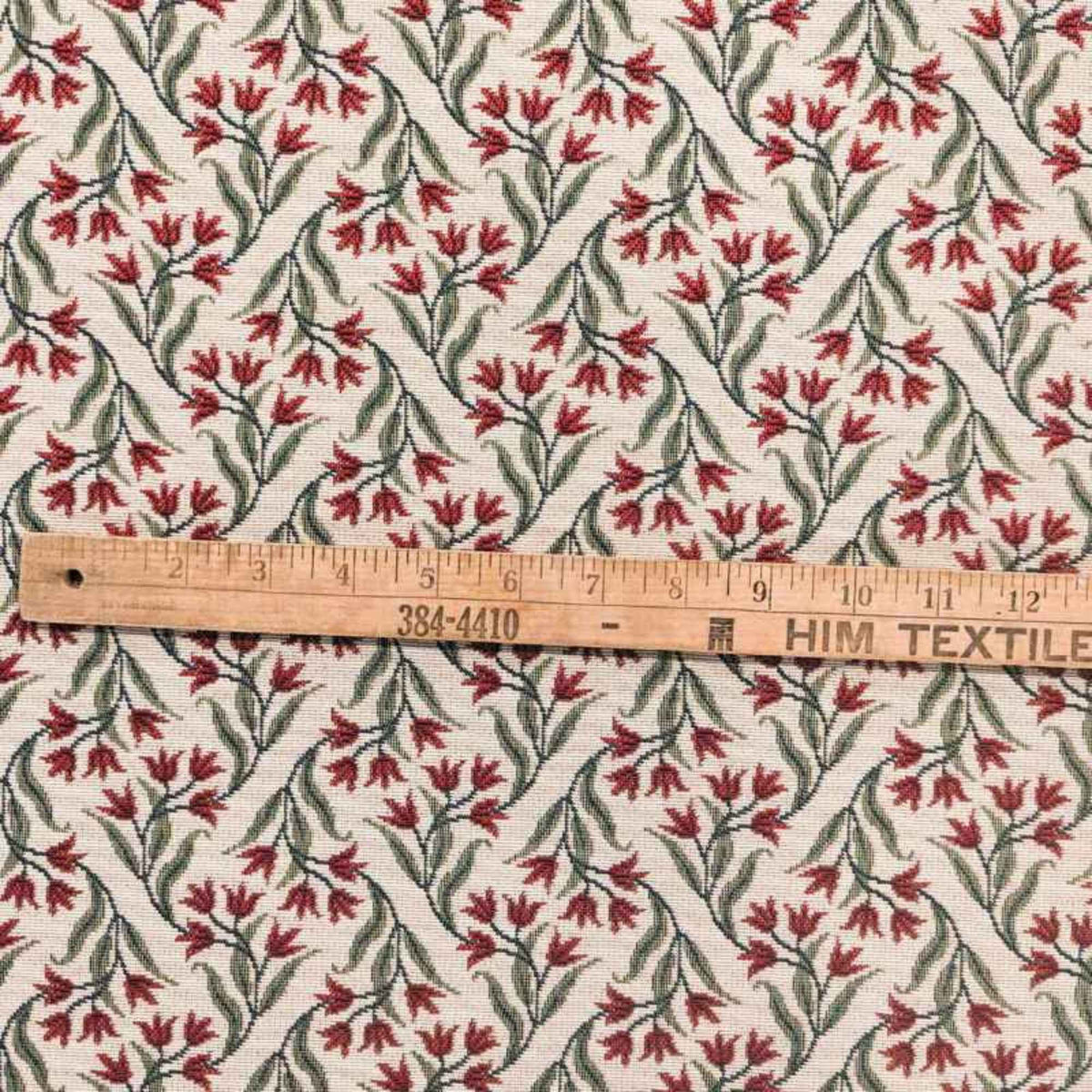 Botanic Classics Gobelin Tapestry Fabric – William Morris Inspired on Ecru