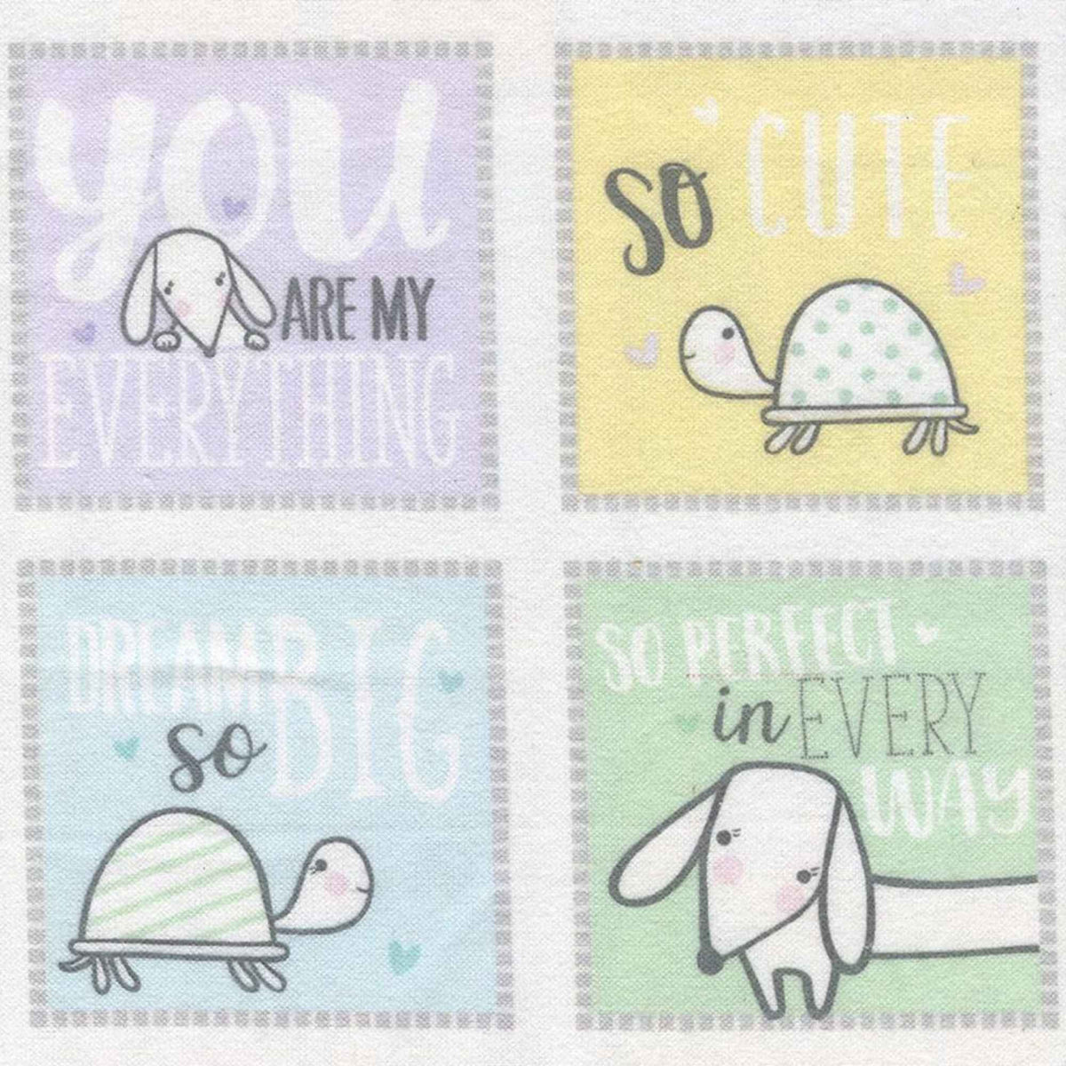 Doodle Baby Squares Cotton Flannel – Pastel Multi by Jessica Flick 13220F - 99