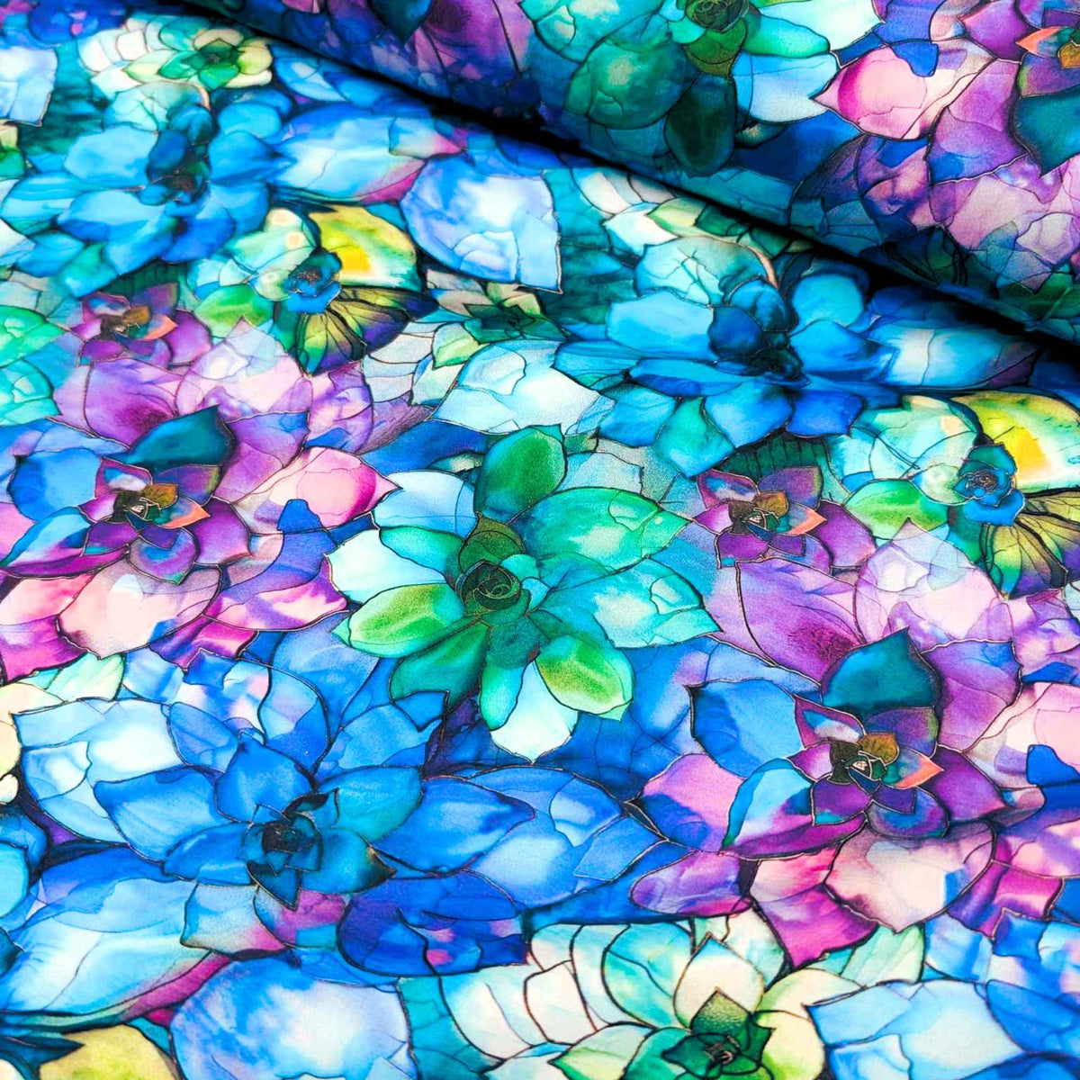 Glass Succulents Quilting Cotton – Gigi in the Garden