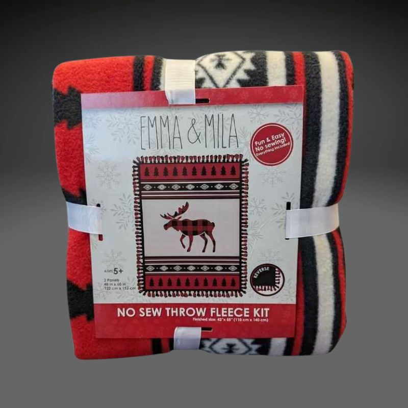 Moose outlet Fleece Tie Blanket