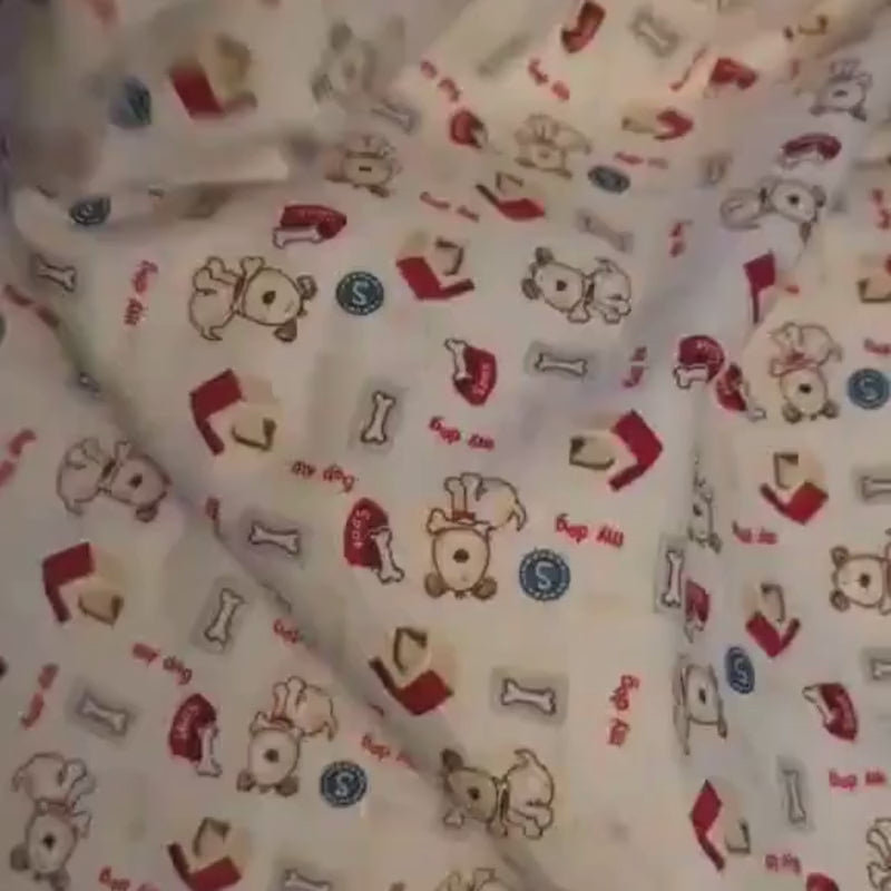 Dog Fabric Design Flannel