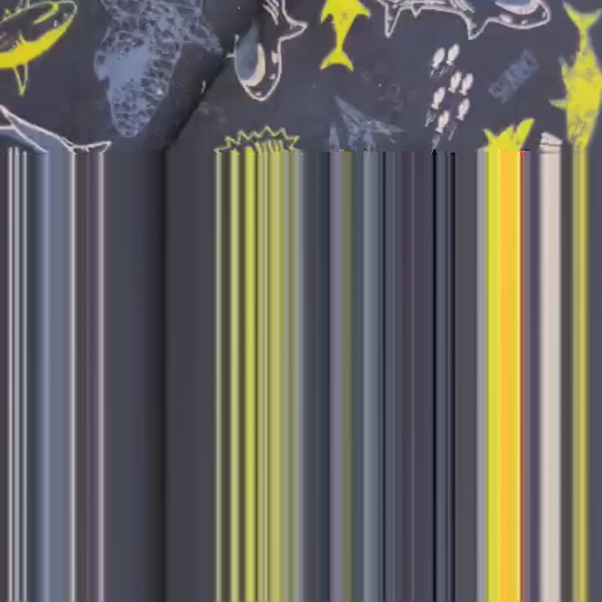 Shark Print French Terry Knit Fabric