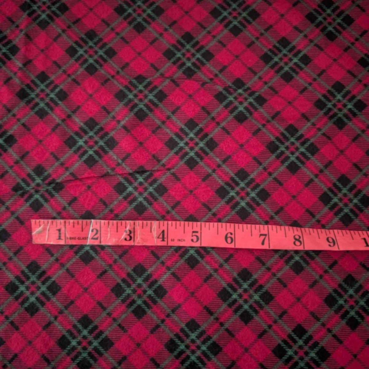 Red & Black Plaid Cotton Flannel – Red Christmas Plaids - Oeko - Text Standard 100