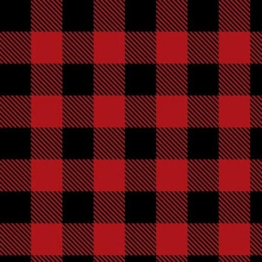 Lumberjack Black and Red Buffalo 3/4" Plaid Flannel