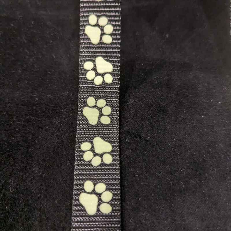Nylon Webbing, Glow in the Dark, Black | Fabric Design Treasures