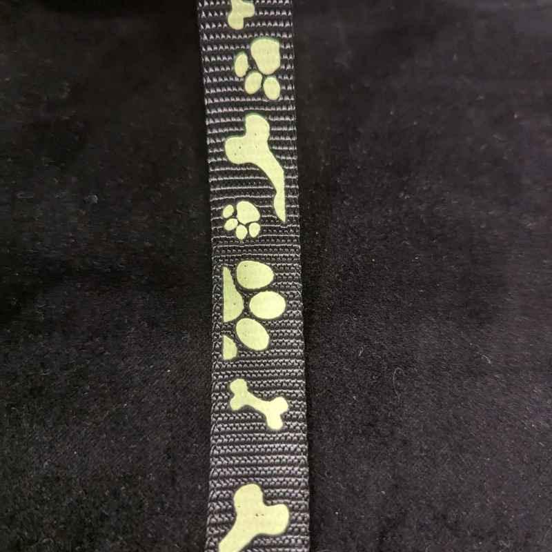Nylon Webbing, Glow in the Dark, Black | Fabric Design Treasures