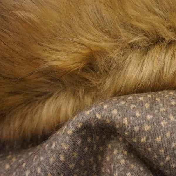 TISSAVEL Fur, Bronze Black Two Colors Long Pile 30/38 | Fabric Design Treasures