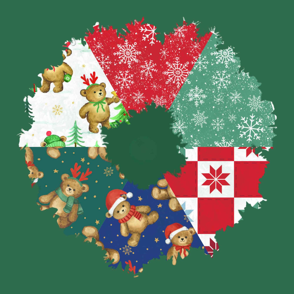 Jingle Bear Lane Christmas Quilting Fabrics by Sharon Lee
