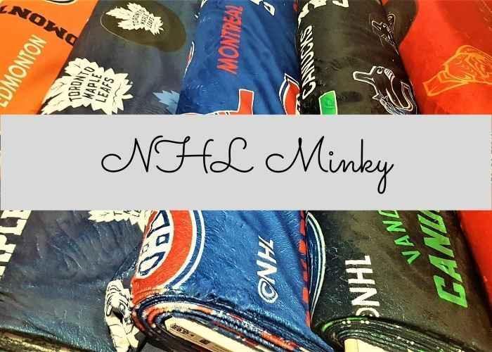 Canadian NHL Hockey Minky - Fabric Design Treasures