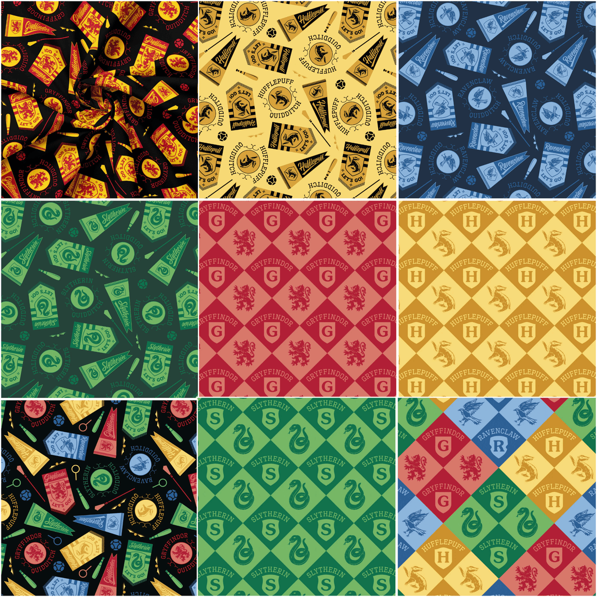 Harry Potter - House Champions - Fabric Design Treasures