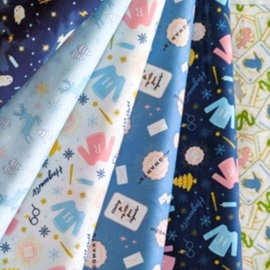 Harry Potter Mystical Winter Wonder Fabric Collection – Camelot 100% Cotton - Fabric Design Treasures