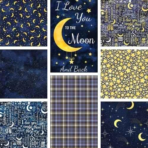 I Love You To The Moon and Back - Fabric Design Treasures