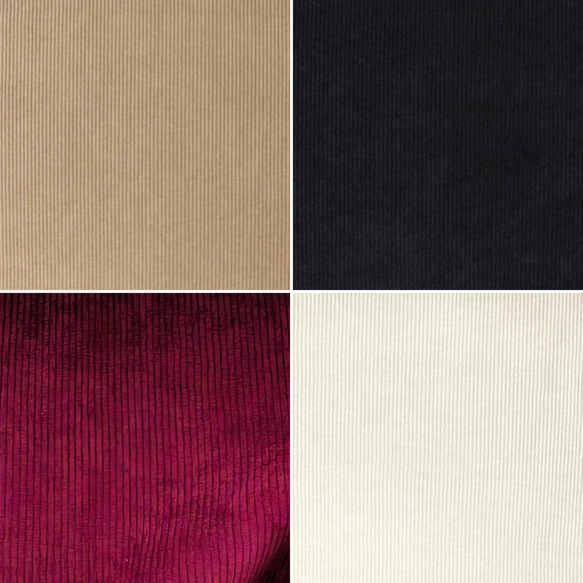 Knit Corduroy Fabric Collection – 100% Polyester, Stretch & Drape - Fabric Design Treasures
