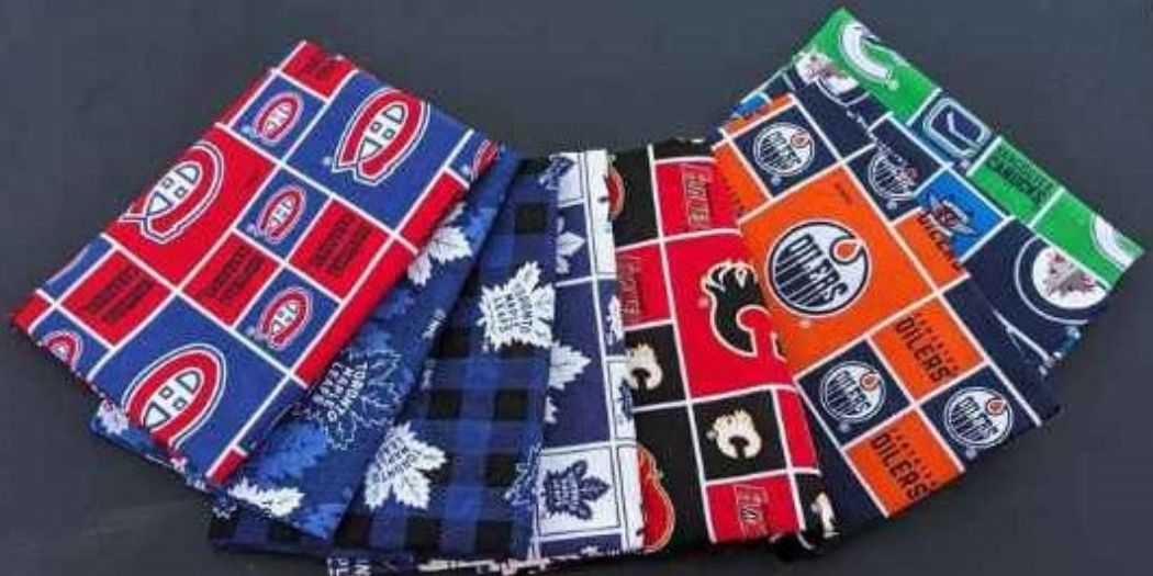 NHL Team Logo Fabric Collection – Cotton, Flannel, Minky & Fleece - Fabric Design Treasures