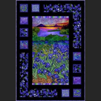 Wild Iris by Chong-A Hwang - Fabric Design Treasures