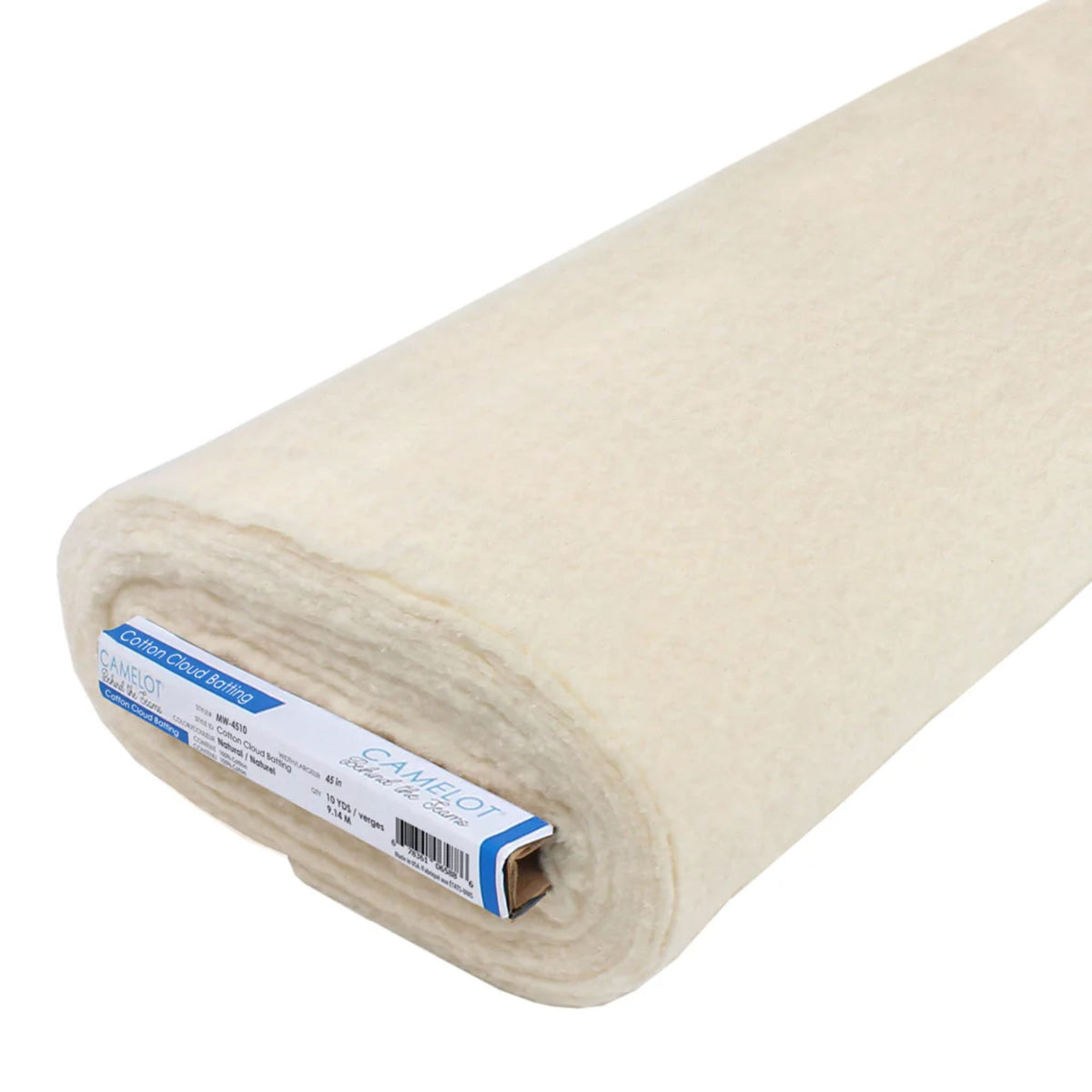 MicroWrap 100% cotton quilt batting without scrim 45 inch wide 10 yard bolt by Camelot Fabrics