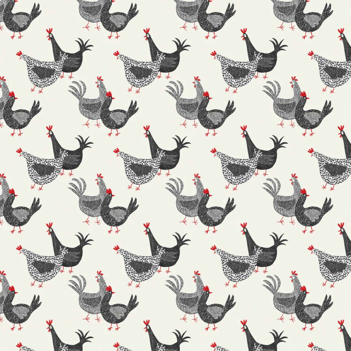 Chicken cotton print from Hen House fabric bundle by Camelot Fabrics 