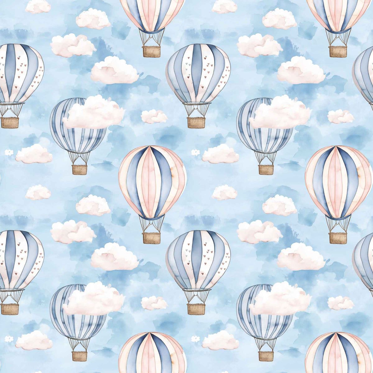 Pastel hot air balloon laminated PUL fabric texture waterproof polyester knit
