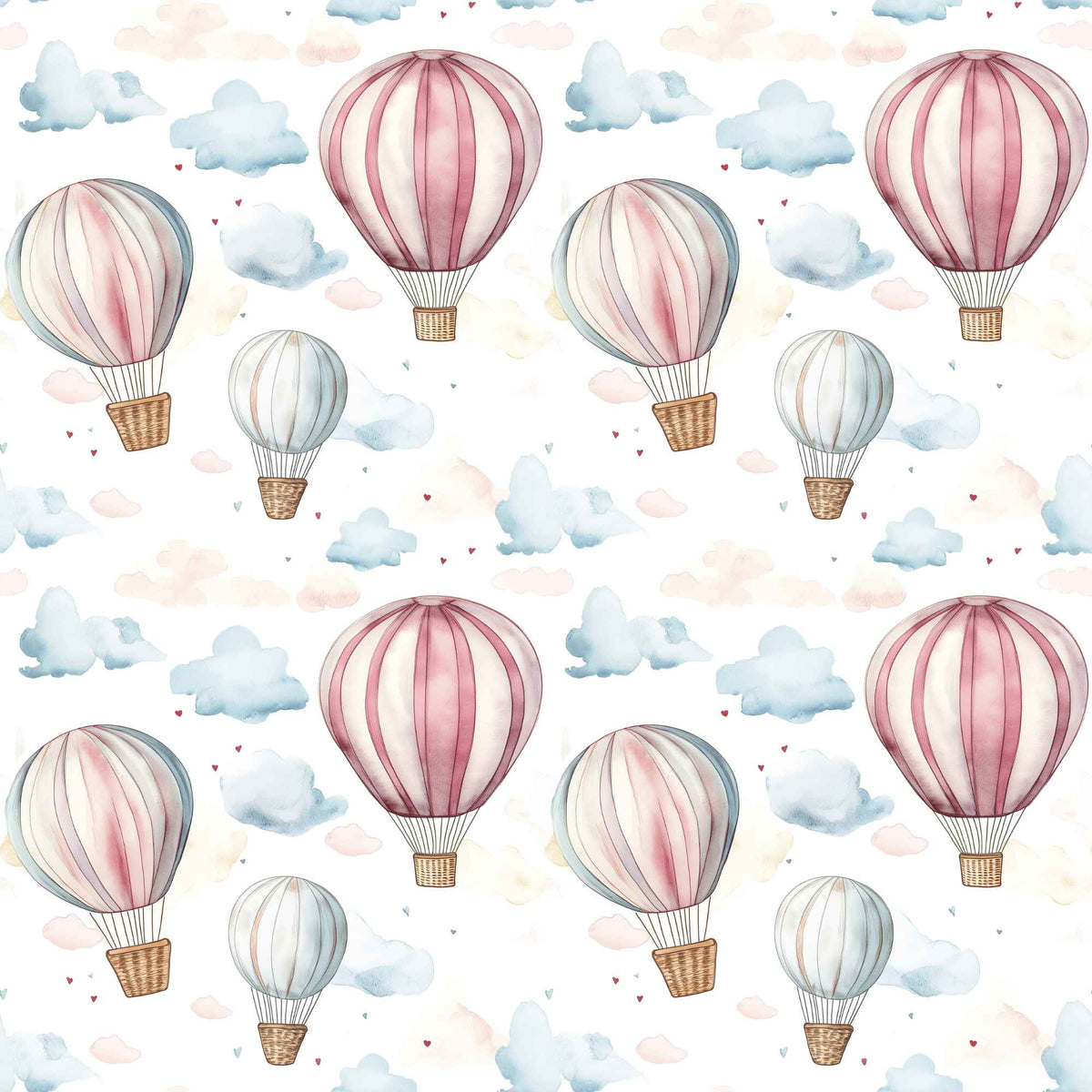 Pastel hot air balloon laminated PUL fabric texture waterproof polyester knit
