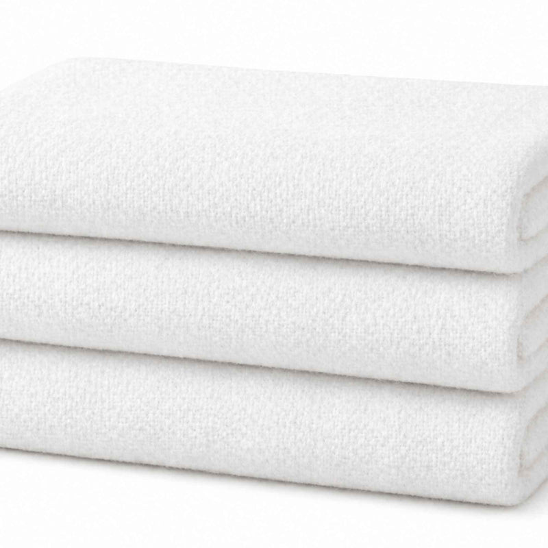 stacked white flannel fabric soft cotton texture