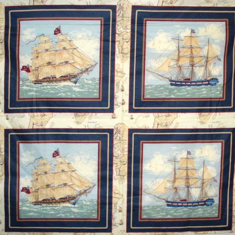 Ancient Mariners Pillow Panel CP34980 17.5