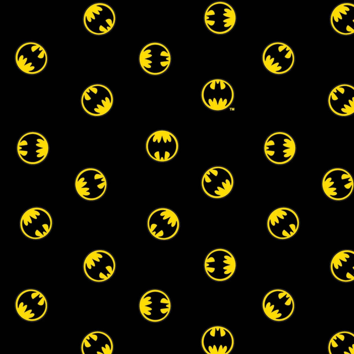 Batman 80th Anniversary Logo Fabric, Camelot Fabrics 23200124