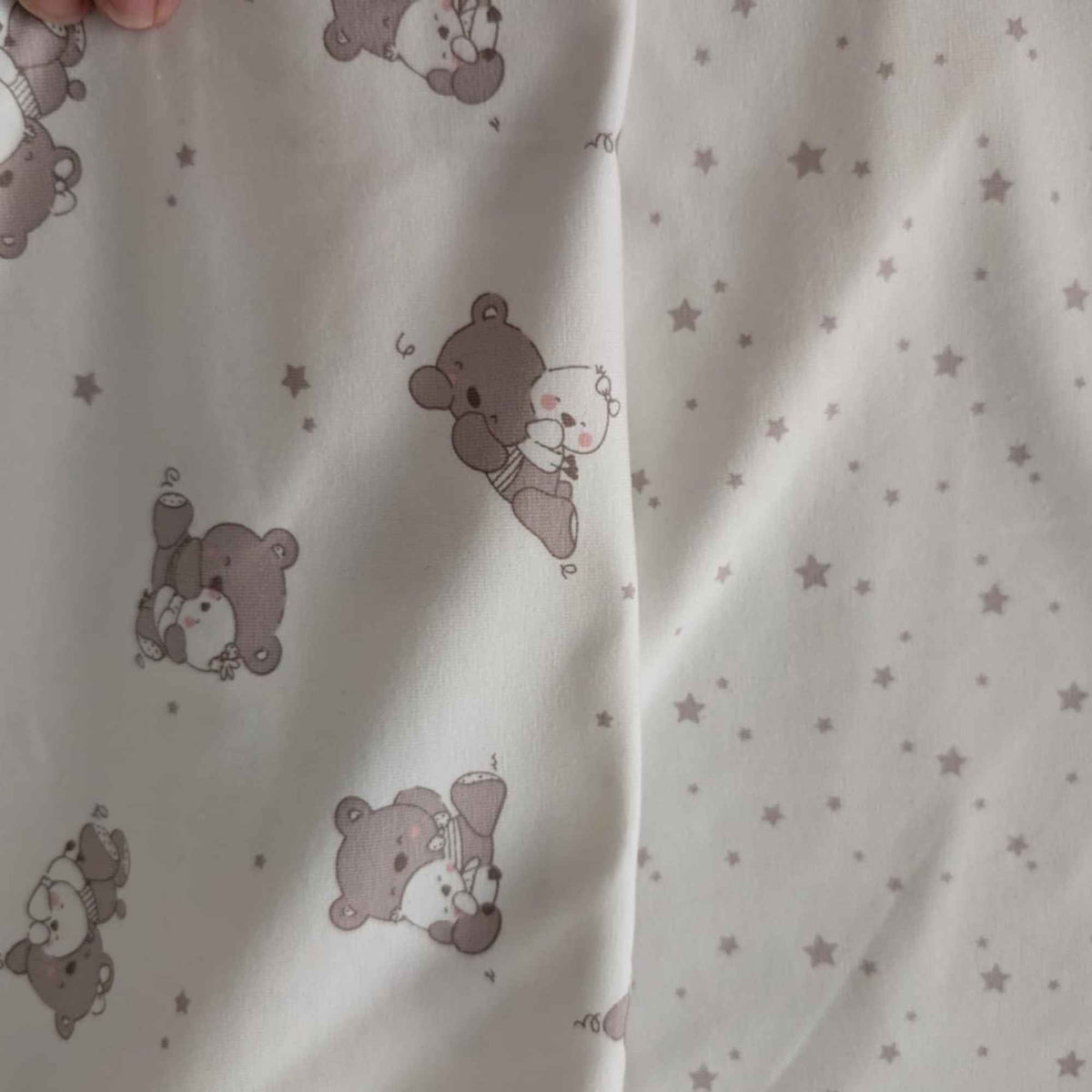 Bears Off - White Jersey Knit – Soft & Organic Fabric