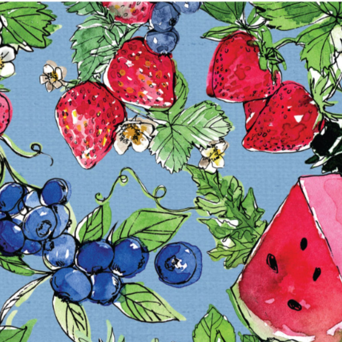 Berries & Watermelon | Anne Tavoletti and Camelot Fabrics