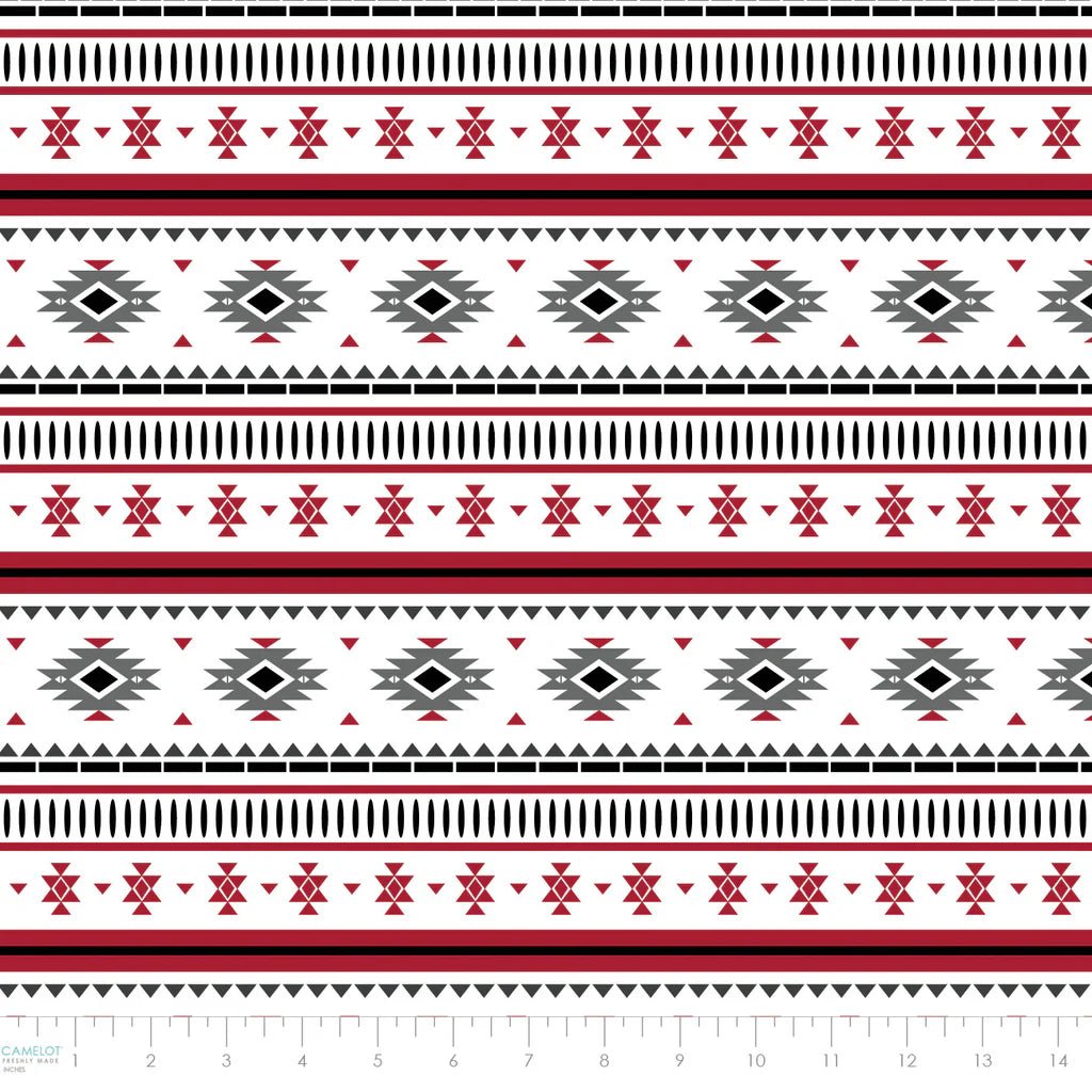 Blanket Stripe Cotton Fabric – White | North of Ordinary | Quilting Cotton