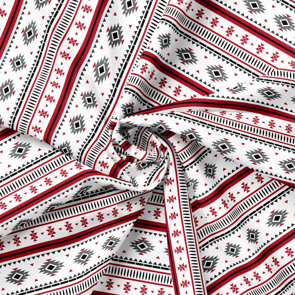 Blanket Stripe Cotton Fabric – White | North of Ordinary | Quilting Cotton