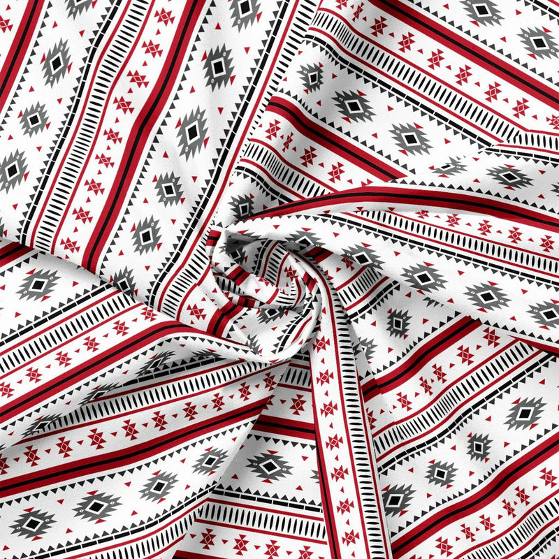 Blanket Stripe Cotton Fabric – White | North of Ordinary | Quilting Cotton