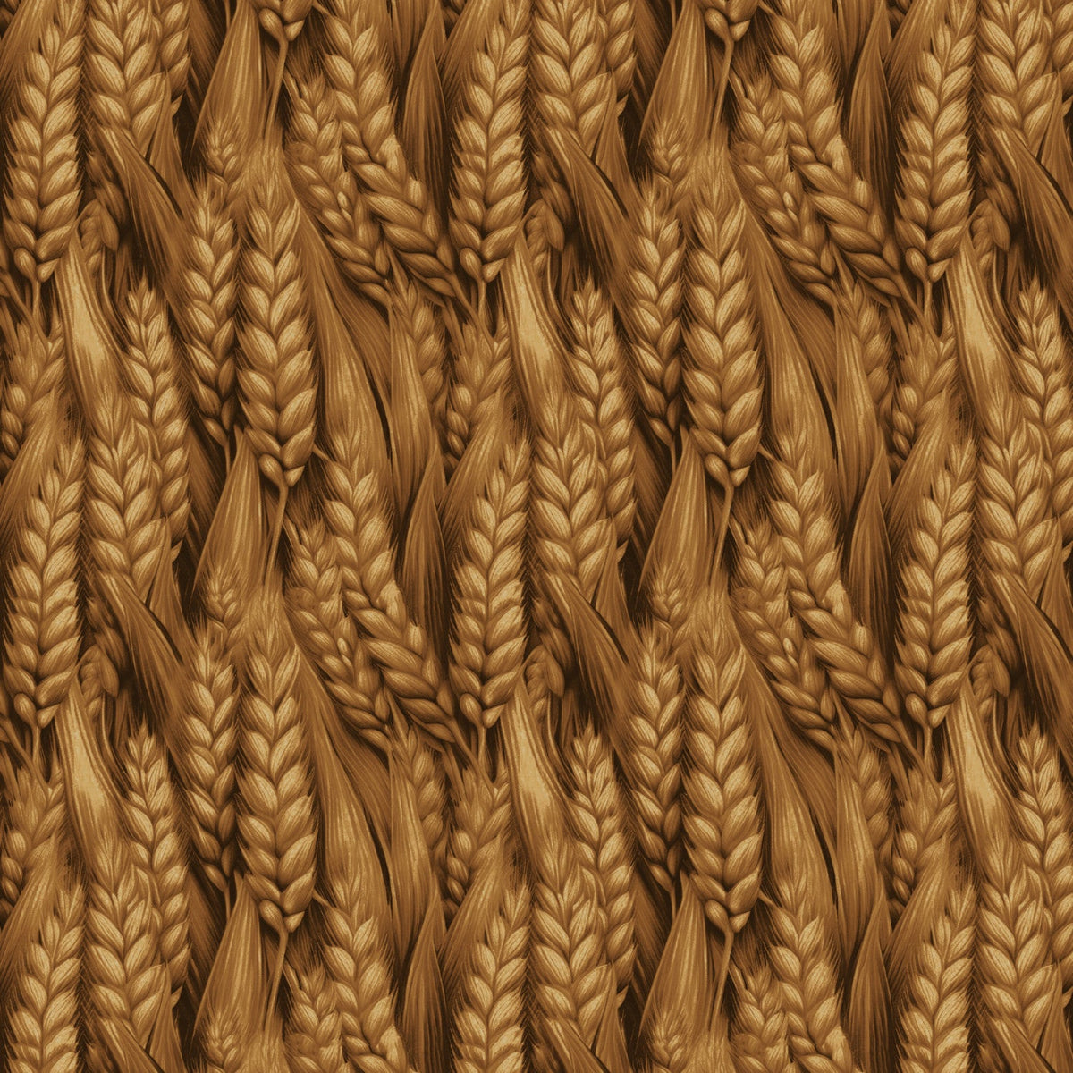 Brown Field of Wheat, Marigold Homestead Camelot Fabrics
