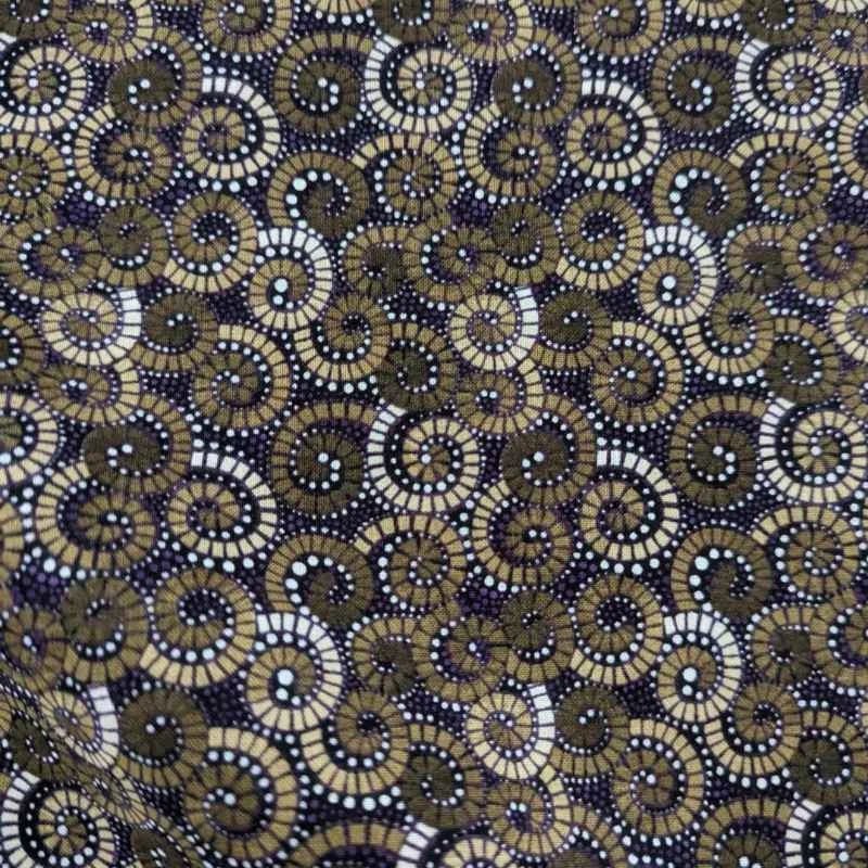 Brown Swirl, Way Under by Oasis Fabrics