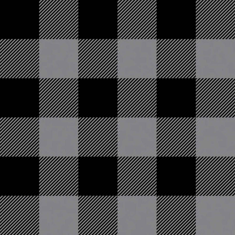 Buffalo Plaid Cotton Fabric – Charcoal | North of Ordinary by Camelot | Quilting Cotton