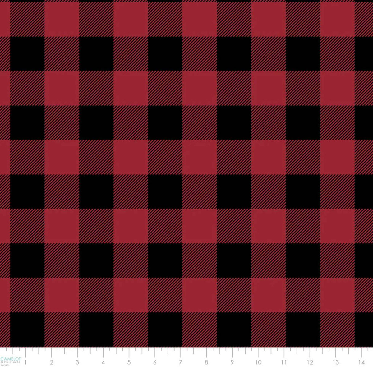 Buffalo Plaid Cotton Fabric – Crimson | North of Ordinary