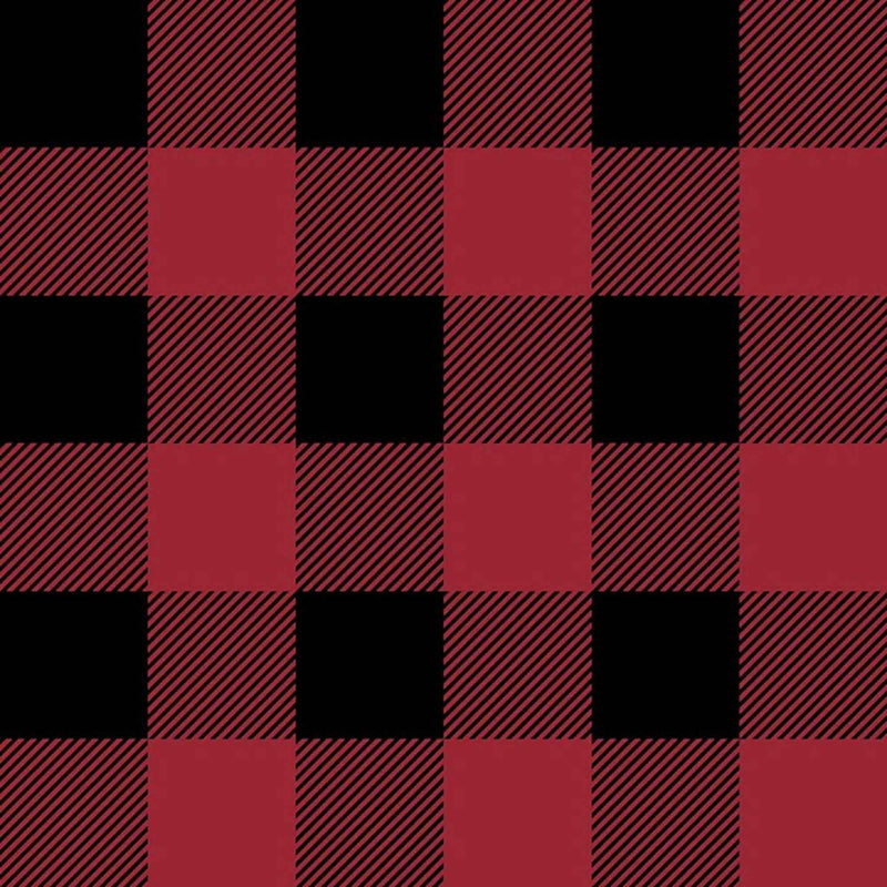 Buffalo Plaid Cotton Fabric – Crimson | North of Ordinary