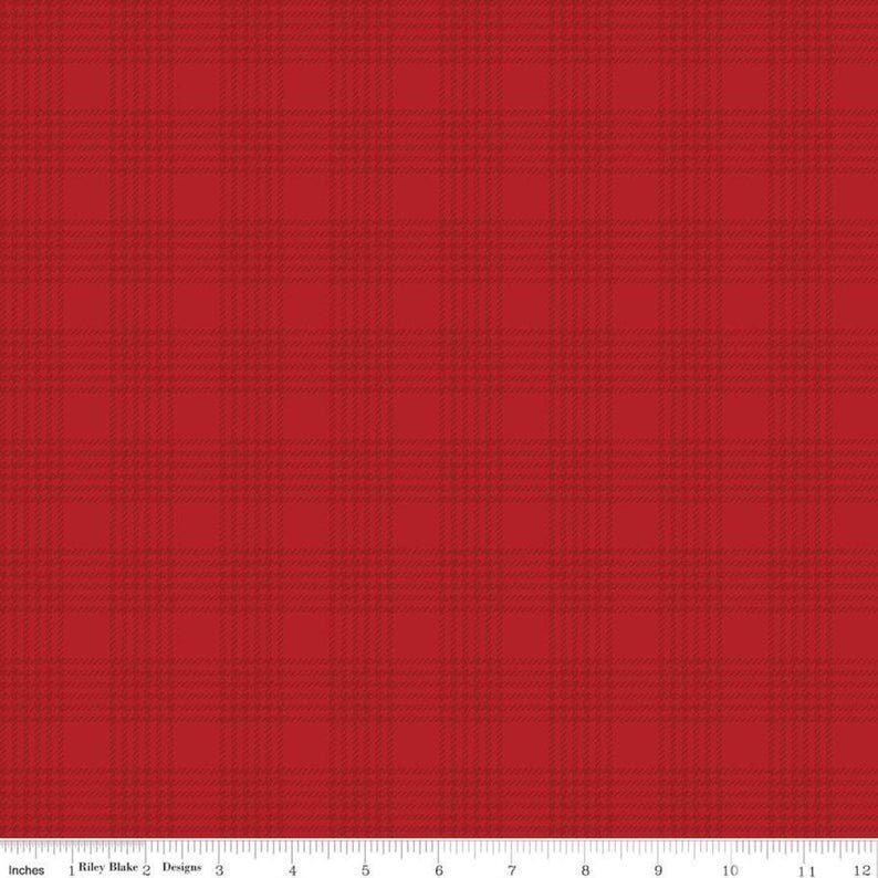 C9635 Yuletide Red Plaid, My Mind’s Eye for Riley Blake Designs Christmas Cotton Fabric