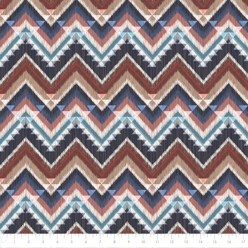 Cabin Chevron - Multi - Fleece