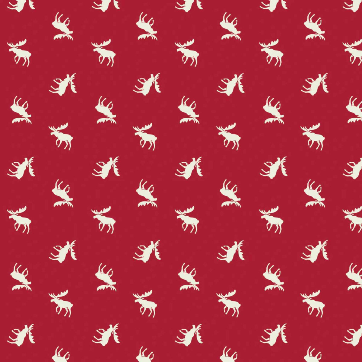 Crimson Moose Cotton Fabric – North of Ordinary
