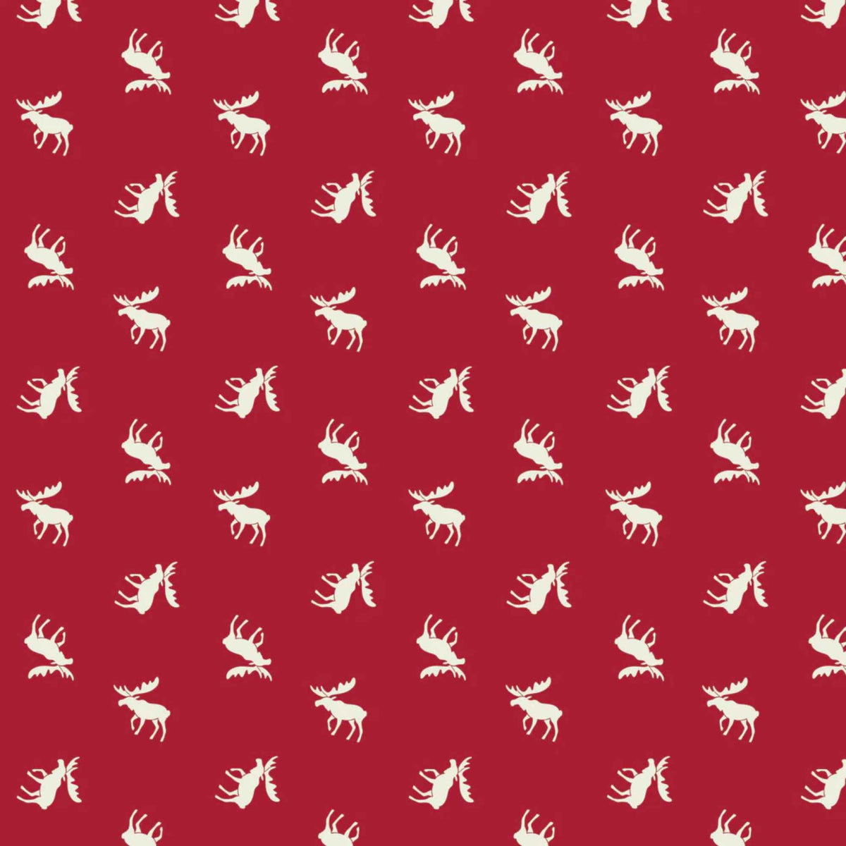 Crimson Moose Cotton Fabric – North of Ordinary