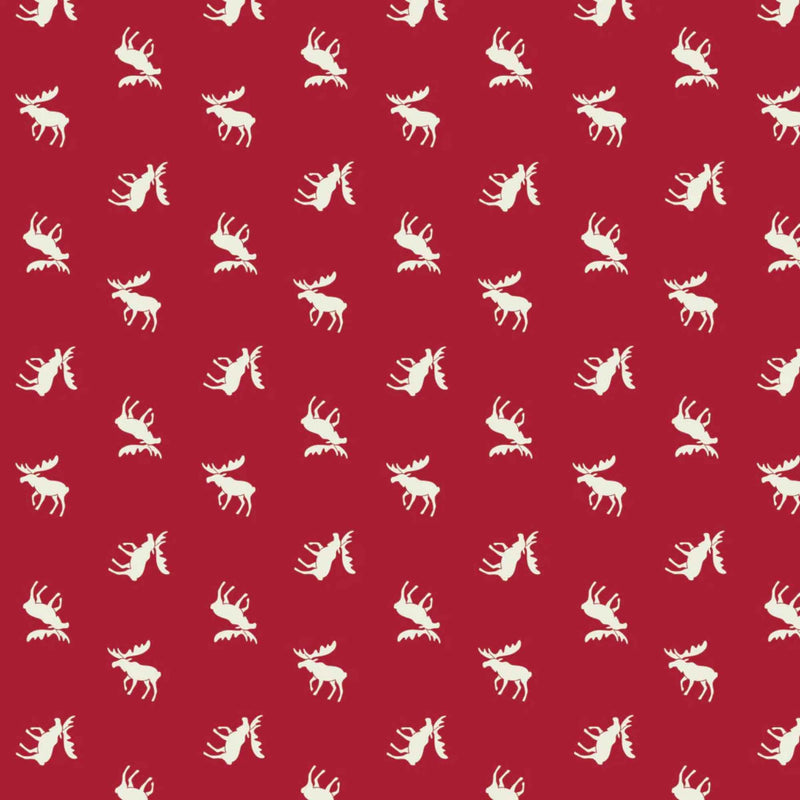 Crimson Moose Cotton Fabric – North of Ordinary
