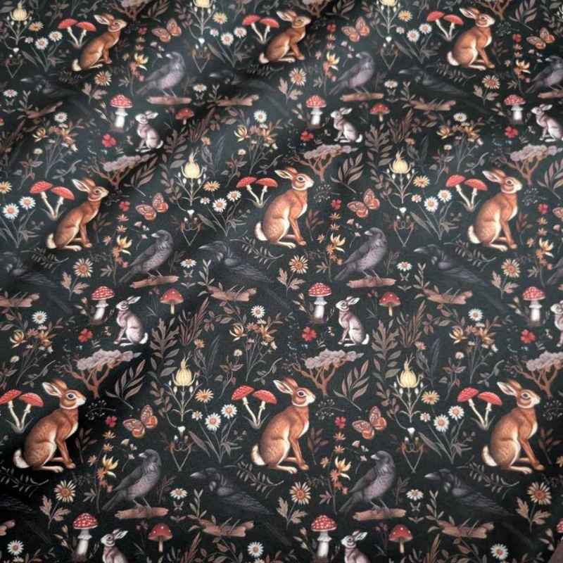 Custom Woodland Dark Forest PUL Fabric – Waterproof & Durable