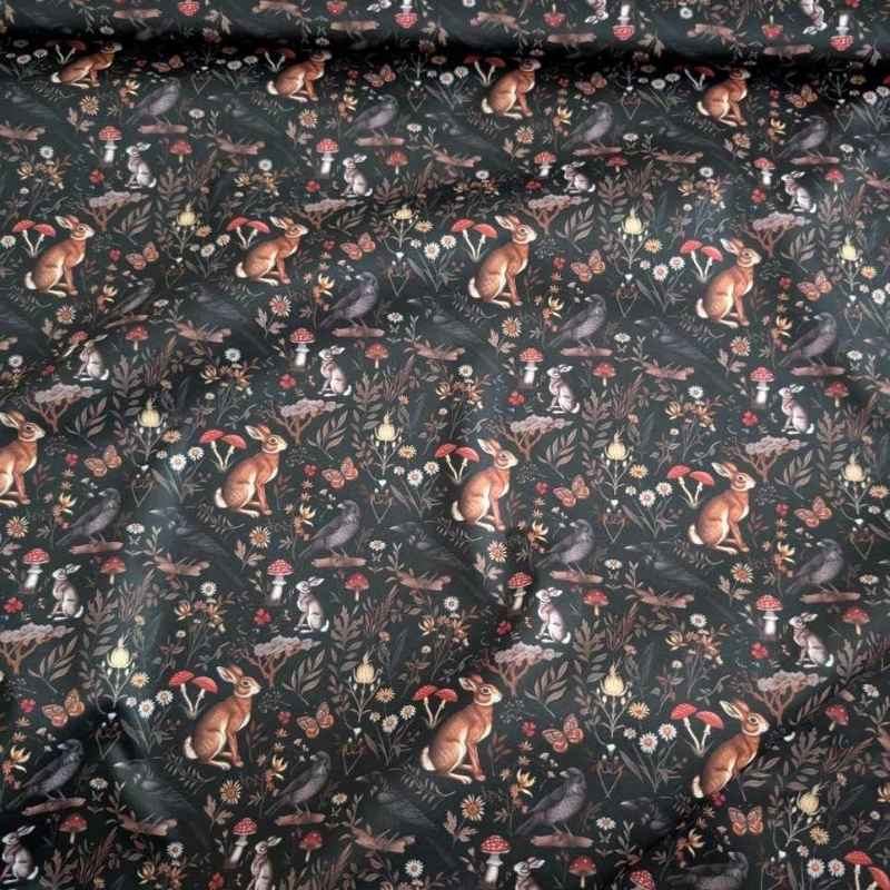 Custom Woodland Dark Forest PUL Fabric – Waterproof & Durable