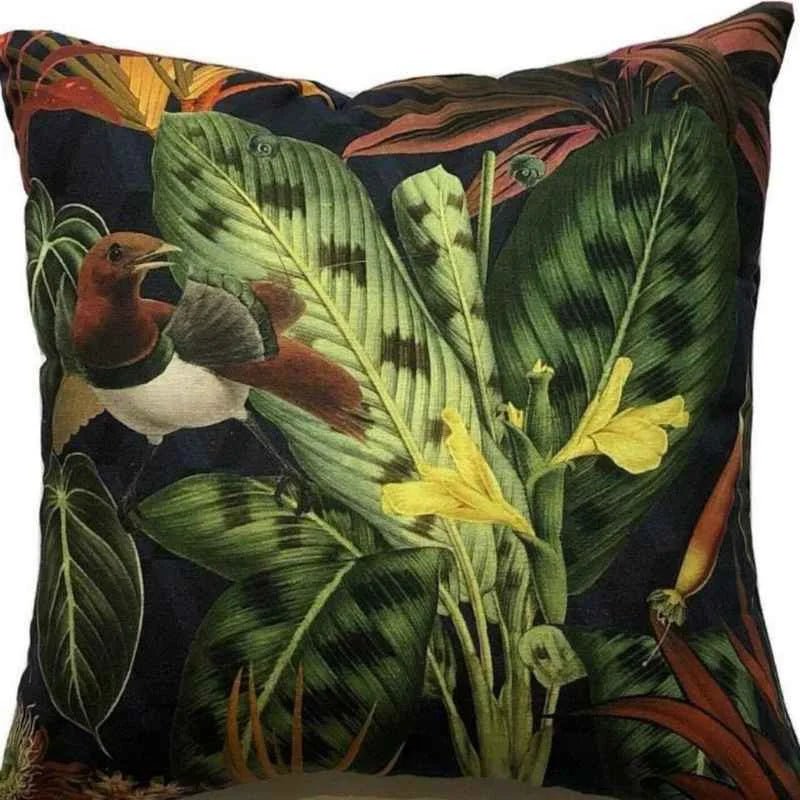 Dark Jungle Italian Velvet Digitally Printed