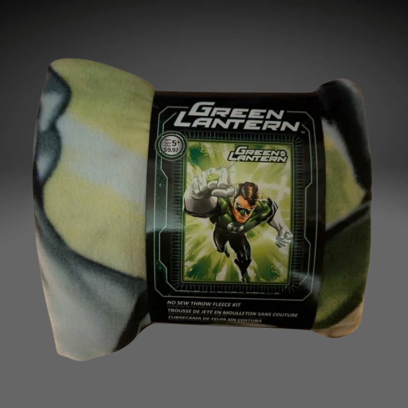 DC Comics Green Lantern No Sew Fleece Throw Kit