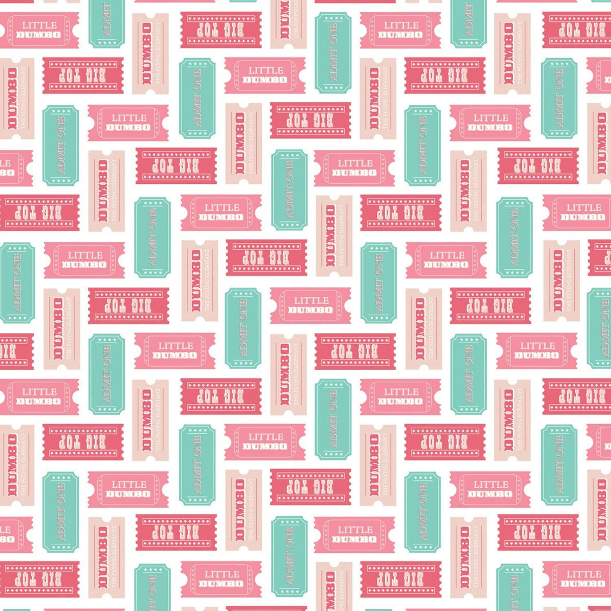 Disney Dumbo Circus Tickets Fabric – Camelot Fabrics 85160204