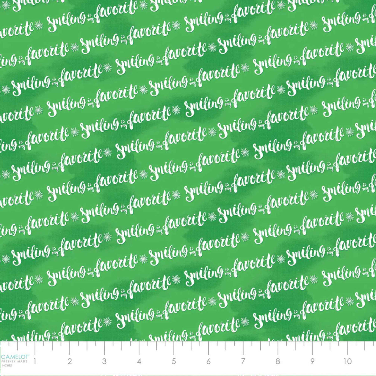 Elf the Movie Smiling Fabric – Green | 100% Cotton