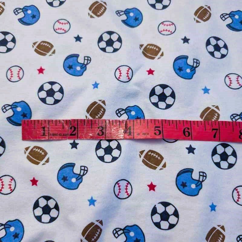 Football FLANNEL, Baseball, Soccer on White