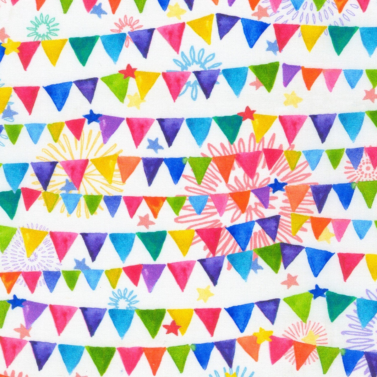 Happy Day by Elena Vladykina | Festive Bunting Cotton